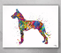 Great Dane Dog Watercolor Print Great Dane Gift Pet Dog Love Puppy Friend Animal Dog Dogart Great Dane Poster Dog Art Great Dane Art-1162