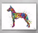 Great Dane Dog Watercolor Print Great Dane Gift Pet Dog Love Puppy Friend Animal Dog Dogart Great Dane Poster Dog Art Great Dane Art-1162