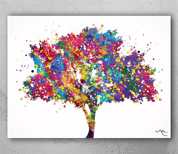 Tree Art Watercolor Print Nature Print Forest Painting Cedar Tree Print Wedding Gift Home Decor Wall Decor Nursery Decor Wall Hanging-274