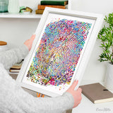 Personalized Fingerprint, Actual Fingerprint, Watercolor Print, Digital Download, Keepsake, Memorial Gift, Unique Gift, Loss Gift, Download
