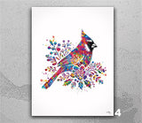 Cardinal Bird, Watercolor Print, I Am Always With You, Quote, Memorial Gift, Bird Art, Condolence Gift, Wall Art, Cardinal Sign-2953