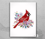 Cardinal Bird, Watercolor Print, I Am Always With You, Quote, Memorial Gift, Bird Art, Condolence Gift, Wall Art, Cardinal Sign-2953