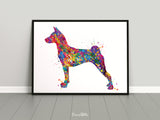 Basenji Dog Watercolor Print Dog Art Custom Dog Portrait Pet Dog Lover BASENJI Art Painting Doglover Personelize Memorial Pet Gift-1866