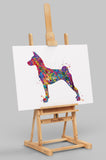 Basenji Dog Watercolor Print Dog Art Custom Dog Portrait Pet Dog Lover BASENJI Art Painting Doglover Personelize Memorial Pet Gift-1866