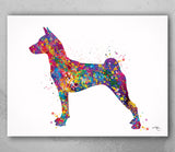 Basenji Dog Watercolor Print Dog Art Custom Dog Portrait Pet Dog Lover BASENJI Art Painting Doglover Personelize Memorial Pet Gift-1866