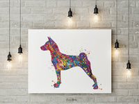 Basenji Dog Watercolor Print Dog Art Custom Dog Portrait Pet Dog Lover BASENJI Art Painting Doglover Personelize Memorial Pet Gift-1866