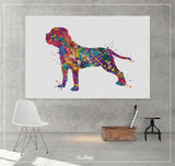 Boerboel Watercolor Print Doglover Gift Pet Dog Love South African Mastiff Guard Dog Animal Dog Dogart PosterArt Security Dog Poster-1677