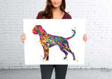 Boxer Dog Watercolor Print Doglover Gift Animal Print Dog Art Boxer Poster Dog Poster Dog Lover Custom Pet Gift Wall Hanging Wall Art-1851