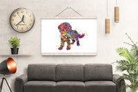 Cavapoo Dog Watercolor Cavoodle Print Dog Art Custom Dog Portrait Pet Dog Love Painting Doglover Personelized Cavapoo Puppy Poster-1793
