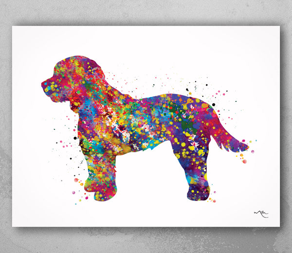 Cavapoo Dog Watercolor Cavoodle Print Dog Art Custom Dog Portrait Pet Dog Love Painting Doglover Personelized Cavapoo Puppy Poster-1794