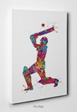 Cricket Player Man Watercolor Print Male Cricket Gift Cricket Art Wall Art Wall Decor Boys Cricket Player Home Decor Boys Sport Wall Art-403