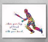 Cricket Player Quote Watercolor Print Male Cricket Cricket Wall Art Decor Boys Cricket Player Home Decor Boys Sport Man Cave Wall Art-1894