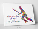 Cricket Player Quote Watercolor Print Male Cricket Cricket Wall Art Decor Boys Cricket Player Home Decor Boys Sport Man Cave Wall Art-1894