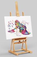 DJ Watercolor Print Headphone Music Art Wall Art Poster Room Decor Gift DJ Gift Teen Room Bedroom Party Musical Decor Art Music Studio-1817