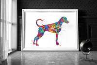 Doberman Watercolor Print Doberman Print Poster Gift Pet Naturel Ear and Tail Animal Dog Doberman Guard Security Doglover Decor Dog Art-1844