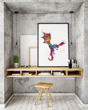 Dragon Watercolor Print Wall Art Poster Kids Room Art Home Decor Wall Hanging Nursery Decor For Boys Teen Bedroom Wall Decor Dragon Art-805