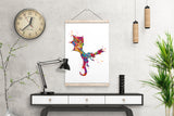 Dragon Watercolor Print Wall Art Poster Kids Room Art Home Decor Wall Hanging Nursery Decor For Boys Teen Bedroom Wall Decor Dragon Art-805