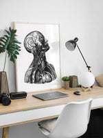 Human Anatomy Watercolor Print Torso Anatomical Decor Medical Art Human Anatomy Art Print Clinic Office Decor Doctor Print Wall Hanging-1728