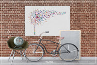 Dandelion Flower Music Notes Watercolor Print Treble Clef Art Print Art Print Musician Gift Wall Decor Wall Art Housewarming Music Room-88