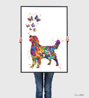 Golden Retriever Watercolor Dog Print Pet Gift Pet Dog Love Puppy Friend Dog Poster Dog Art Customizable Animal Pet Poster Dog Poster-1748