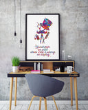 Hairdresser Barber Watercolor Print Hair Salon Decor Wall Art Hairstylist Gift Man Beauty Salon Decor Hairdressing Art Barber Wall Art-1786