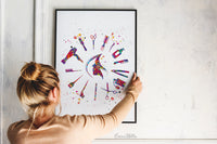 Hairdresser Watercolor Print Hair Salon Decor Wall Art Hairstylist Gift Beauty Salon Hairstylist Hairdressing Art Hair Studio Wall Art-1791