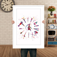 Hairdresser Watercolor Print Hair Salon Decor Wall Art Hairstylist Gift Beauty Salon Hairstylist Hairdressing Art Hair Studio Wall Art-1791