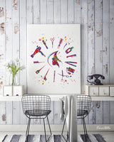 Hairdresser Watercolor Print Hair Salon Decor Wall Art Hairstylist Gift Beauty Salon Hairstylist Hairdressing Art Hair Studio Wall Art-1791