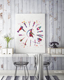 Hairdresser Watercolor Print Hair Salon Decor Wall Art Hairstylist Gift Beauty Salon Hairstylist Hairdressing Art Hair Studio Wall Art-1791