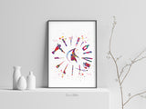 Hairdresser Watercolor Print Hair Salon Decor Wall Art Hairstylist Gift Beauty Salon Hairstylist Hairdressing Art Hair Studio Wall Art-1791