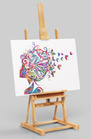 Hair Stylist Art Watercolor Print Hair Salon Art Hair Dresser Wall Art Hairdresser Gift Beauty Salon Wall Hanging Nail Art Hair Studio-950