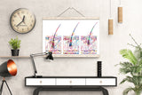 Hair Growth Phase Watercolor Print Skin Histology Human Hair Dermatology Art Medical Art Dermatologist Gift Clinic Decor Hair Cell Art-1891