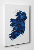 Ireland Watercolor Map illustrations Art Print Navy Blue Wall Wedding Gift Poster irish map Wall Decor Art Home Decor Housewarming Gift-105