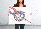 IVF Art Watercolor Print Embryonic Art Gynecology Medical Art In Vitro Fertilization OBGYN Infertility Fertility Clinic Office Decor-1719
