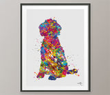 Labradoodle Watercolor Print Labradoodle Doglover Gift Pet Dog Love Puppy Friend Animal Dog Dogart Poster Dog Art Doodle Art Poster-1680