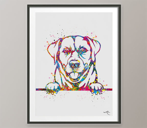 Labrador Dog Portrait Watercolor Dog Print Pet Gift Love Dog Veterinary Decor Dog Art Doglover Gift Animal Labrador Poster Dog Poster-134