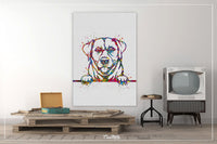 Labrador Dog Portrait Watercolor Dog Print Pet Gift Love Dog Veterinary Decor Dog Art Doglover Gift Animal Labrador Poster Dog Poster-134