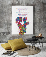 Mother and Daughter Watercolor Print Mother and Baby Kids Midwifery Memorial Gift Memory gift New Mum Baby Shower Art Mother Day Gift-1823