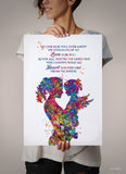 Mother and Daughter Watercolor Print Mother and Baby Kids Midwifery Memorial Gift Memory gift New Mum Baby Shower Art Mother Day Gift-1823