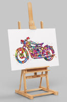 Motorcycle Art Watercolor Print Motorcycles Sport Bike Classic Motorbike Retro Bike Dirt Bike Motocross Sports Poster Wall Art Poster-1857