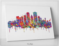 Nairobi Skyline Watercolor Print Kenya City Map Homesick Wanderlust Art Print Wall Wedding Gift African Travel Wall Decor Wall Hanging-569