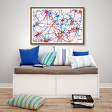 Neural Synapses Watercolor Print Abstract Medical Art Science Neurology Brain Cell Psychiatry Therapy Doctor Poster Neuron Wall Art-1820