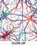 Neural Synapses Watercolor Print Abstract Medical Art Science Neurology Brain Cell Psychiatry Therapy Doctor Poster Neuron Wall Art-1820