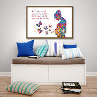 Pregnant Woman Quote Watercolor Print Pregnancy Mom Gift Butterfly Obstetrician Nursing Baby Shower New Mum Mother Gift Midwife Gift-1698
