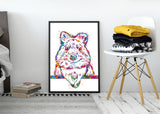 Quokka Watercolor Print Art Wall Art Poster Nursery Wall Decor Housewarming Gift Cute Animal Poster Happy Australian Animal Wall Art-1882