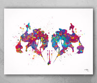 Rorschach inkblot Art Abstract Watercolor Print Psychology Psychiatry Wall Art Psychotherapist Black White Art Medical Art Clinic Decor-1795