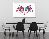 Rorschach inkblot Art Abstract Watercolor Print Psychology Psychiatry Wall Art Psychotherapist Black White Art Medical Art Clinic Decor-1795