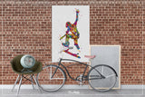 Skateboarder Watercolor Print Skateboard Street Sport Art Wall Art Wall Decor Girls or Boys Room Home Decor Nursery Skateboarding-1693