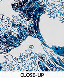 The Great Wave Off Kanagawa Big Wave Navy Blue Watercolor Print Housewarming Gift Ocean Sea Themed Wall Art Poster Wall Hanging Nautical-104