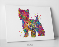 Westie Dog Watercolor Print West Highland Terrier Gift Pet Dog Love Puppy Friend Doglover Gift Dogart Poster Dog Art Terrier Art Poster-622 - CocoMilla